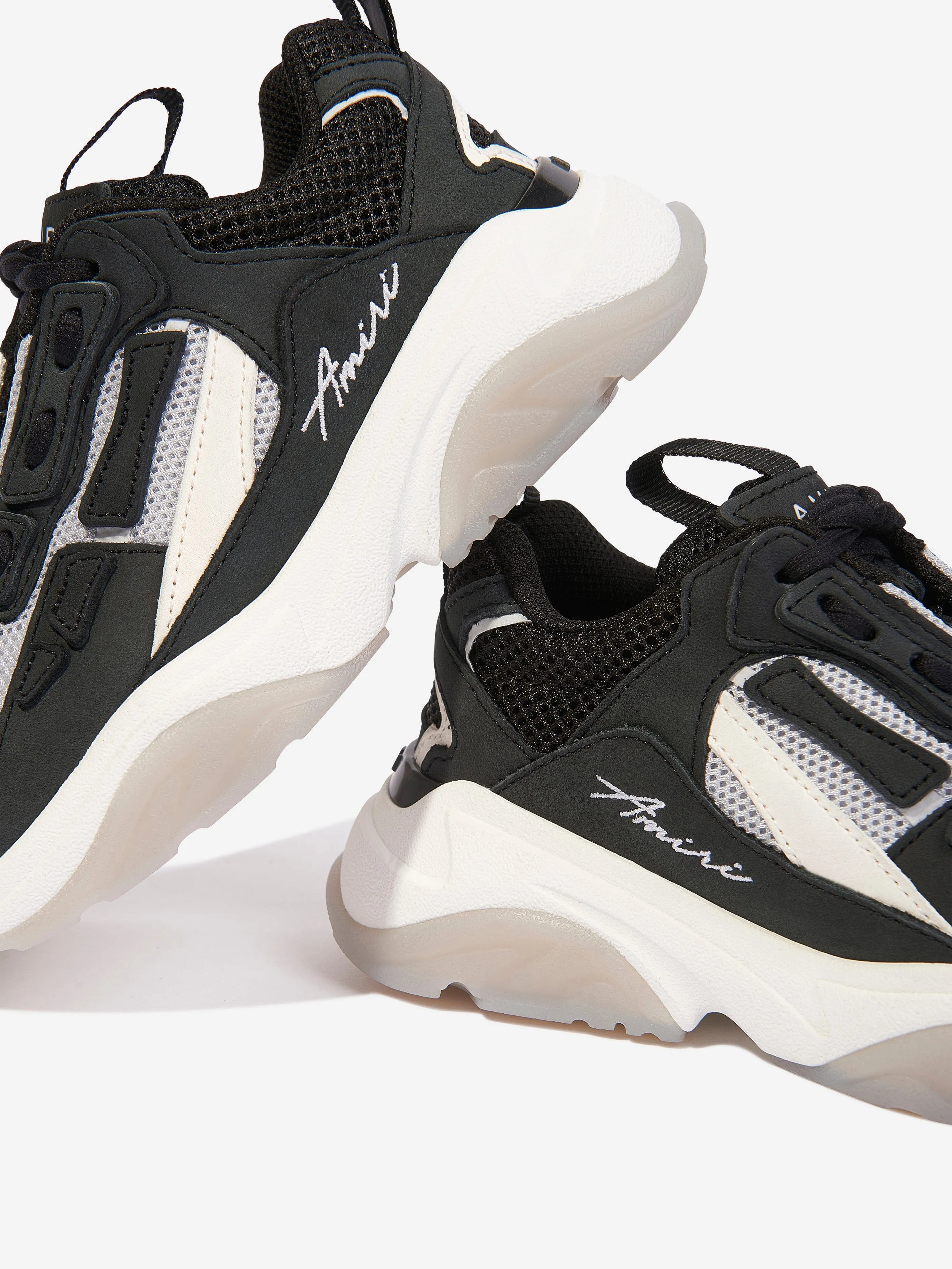 Amiri Boys Bone Runner Trainers in Black