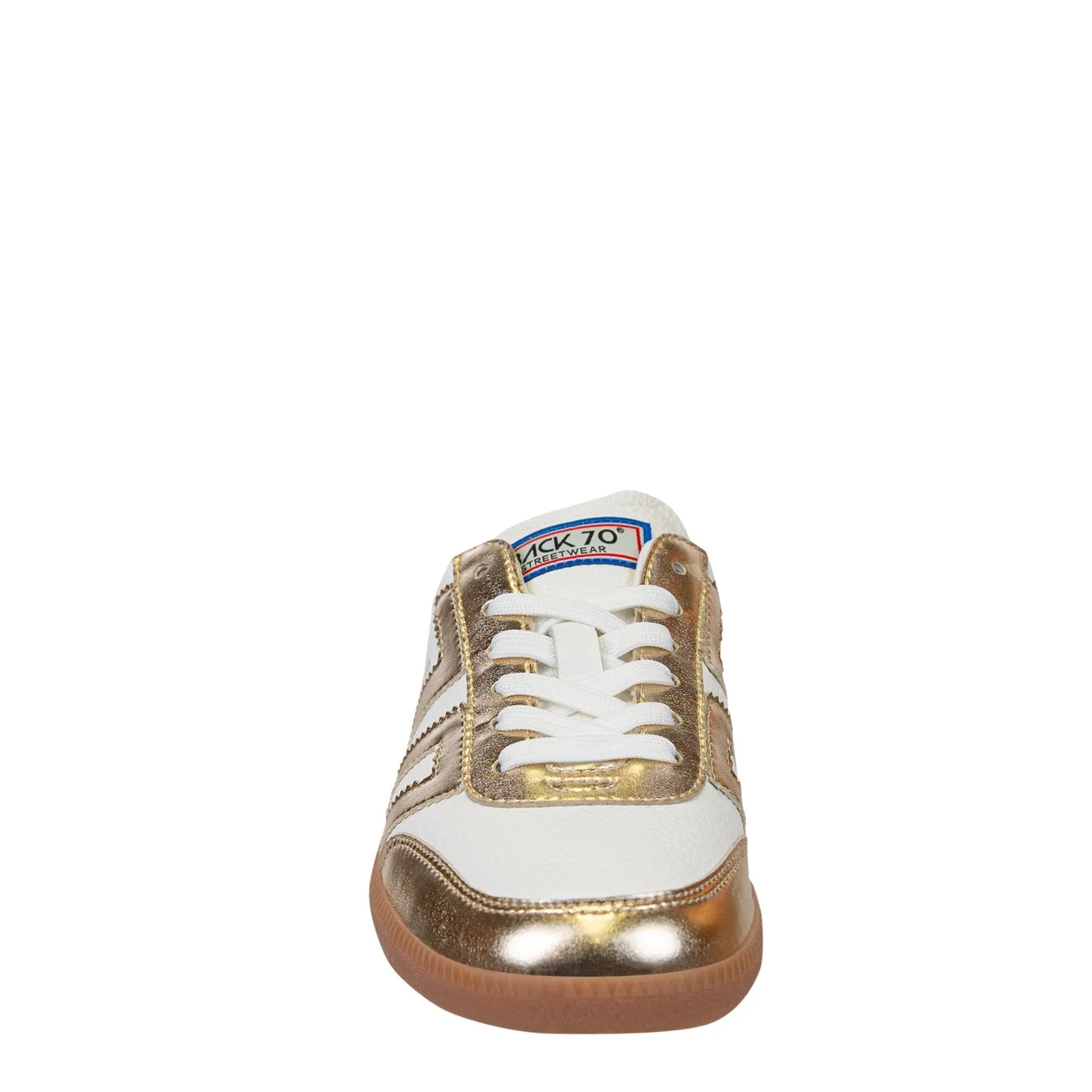 BACK 70 - EASTER in METALLIC GOLD Backless Sneakers