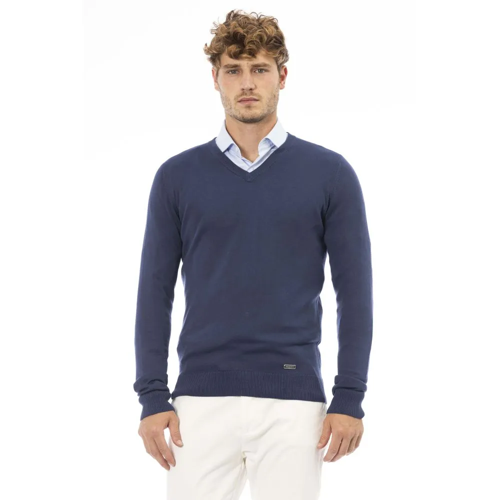 Baldinini Trend Blue Modal Men Men's Sweater