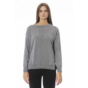 Baldinini Trend Gray Viscose Women Women's Sweater