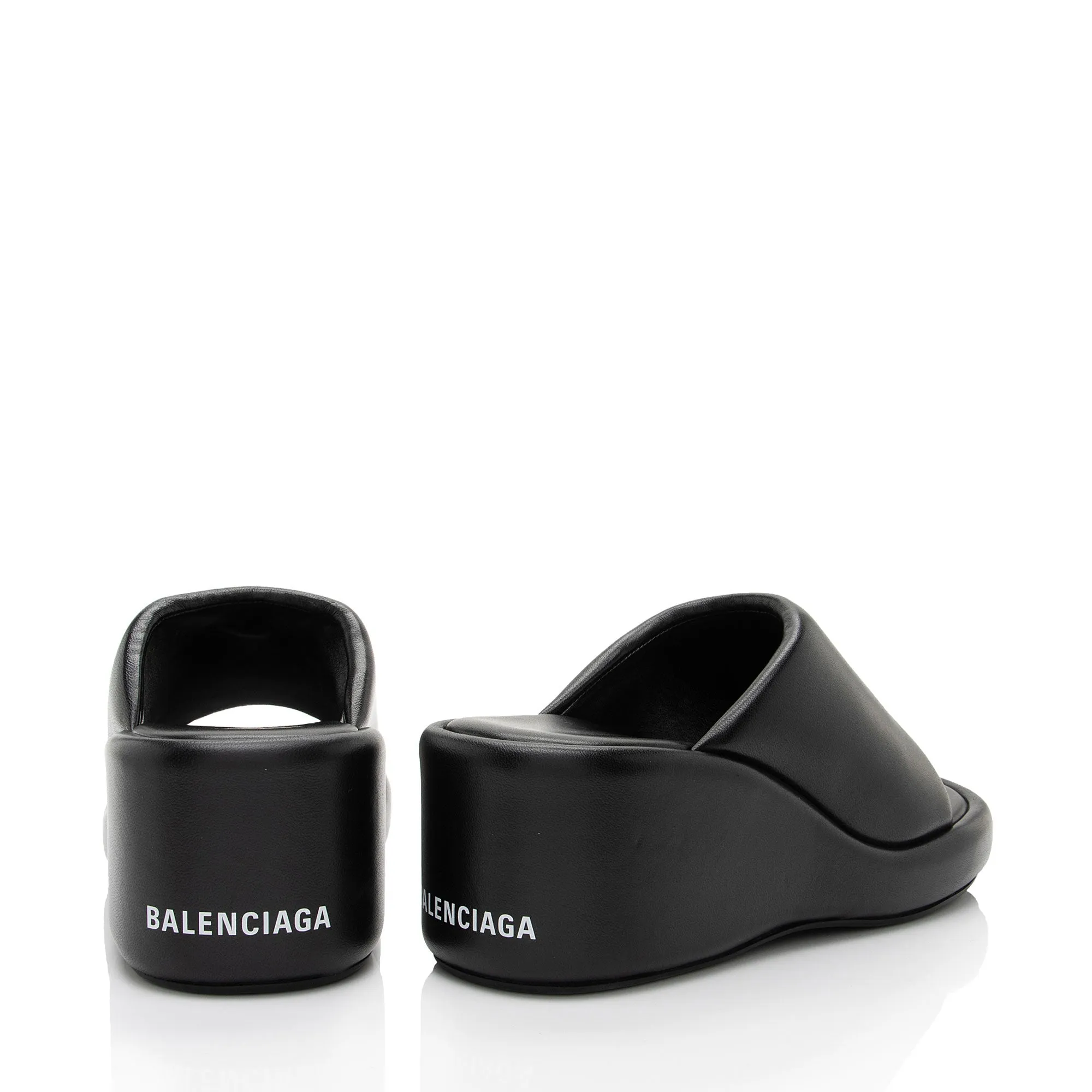 Balenciaga Lambskin Wedge Slides - Size 6 / 36