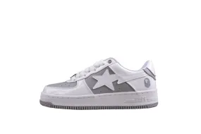 BAPE STA Low-Top Sneakers in White and Grey