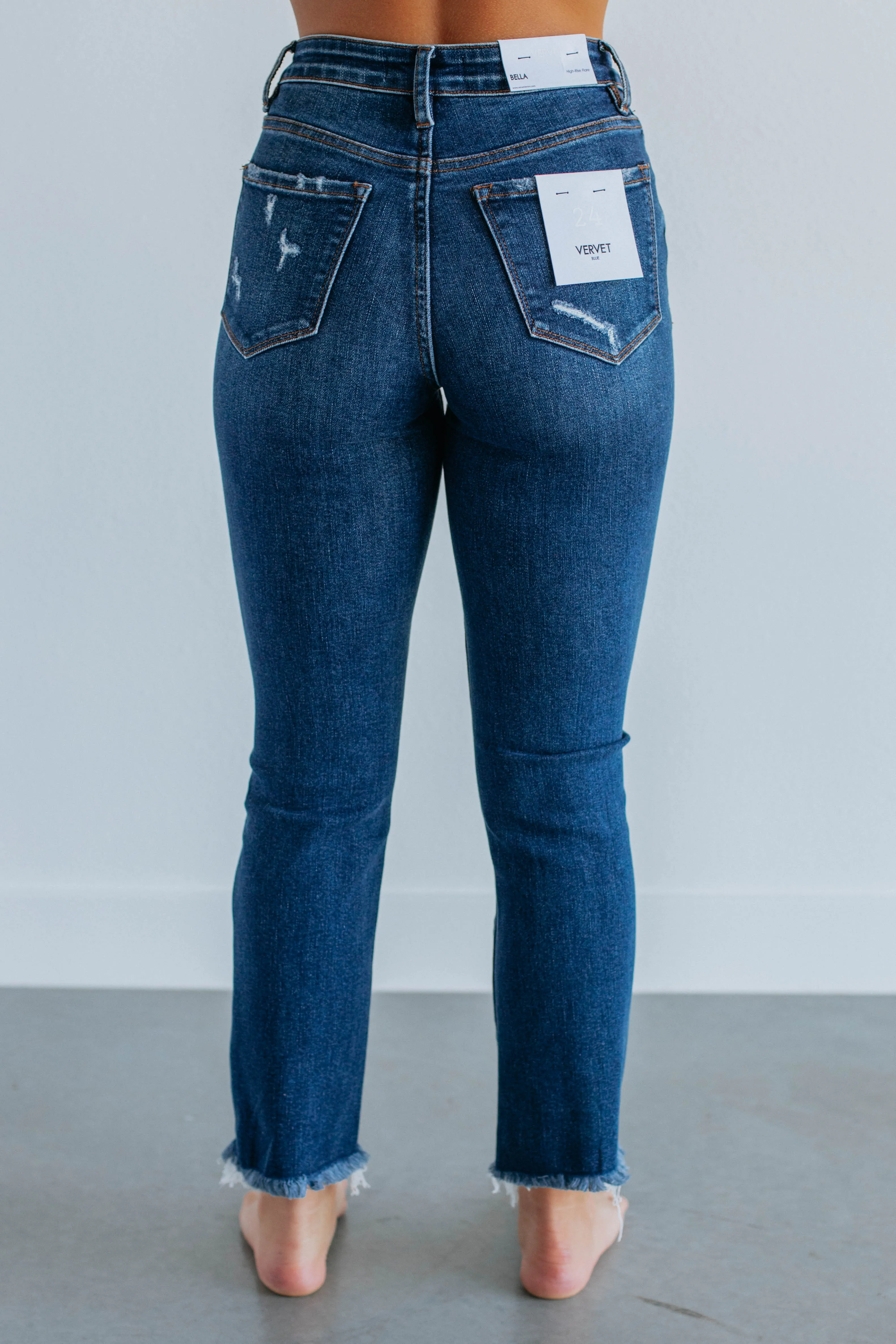 Bella Vervet Jeans - Dark Wash