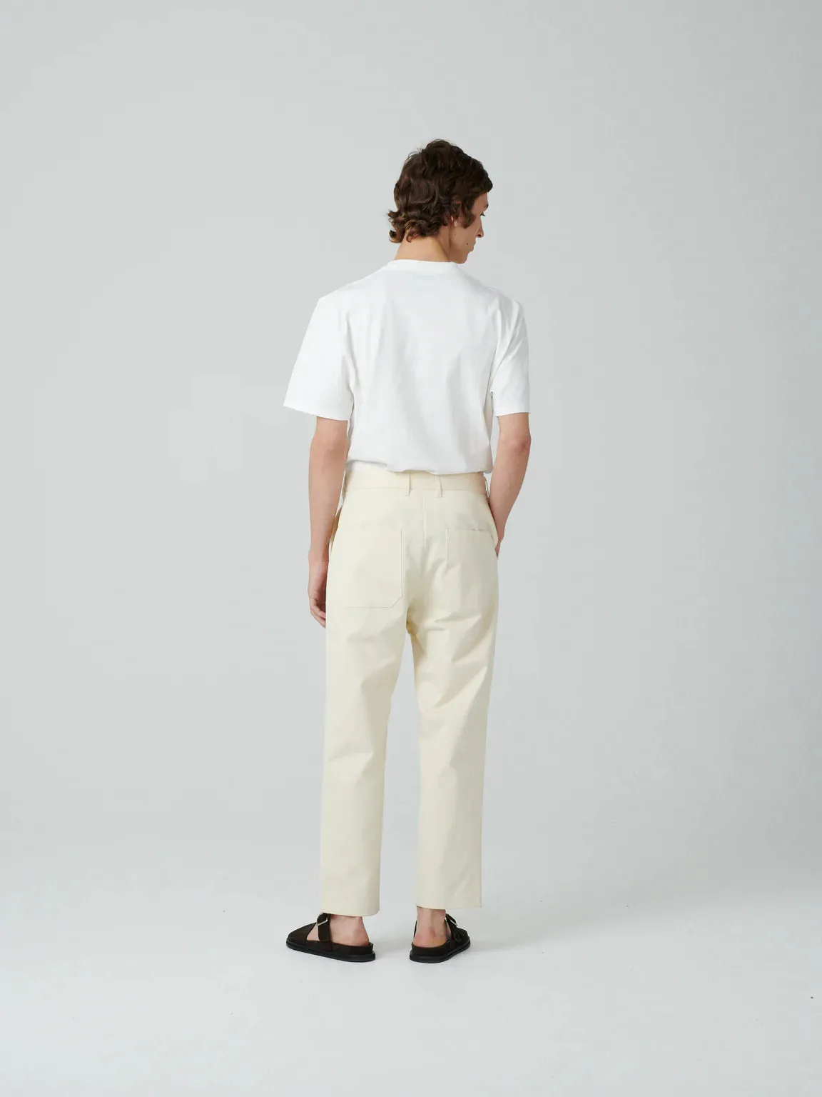 Bill Pant Peached Cotton Twill