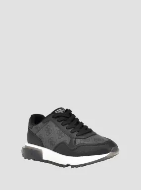 Black Melany Logo Sneakers