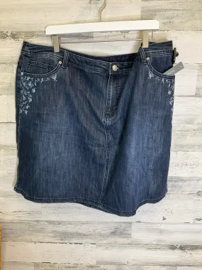 Blue Denim Skort Cj Banks, Size 22