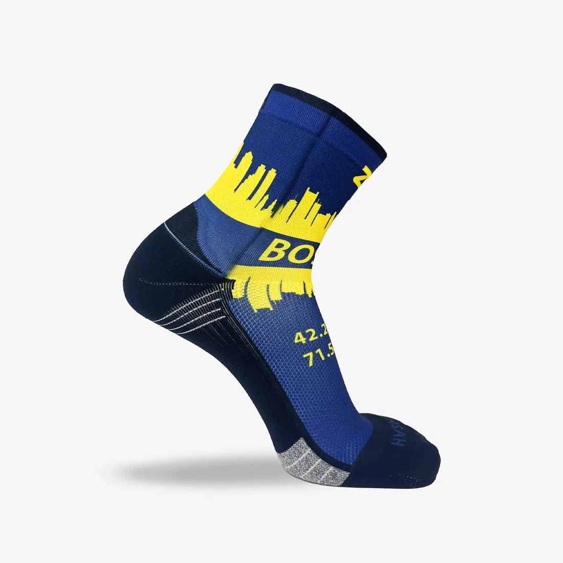 Boston Skyline Timeless Running Socks (Mini-Crew)