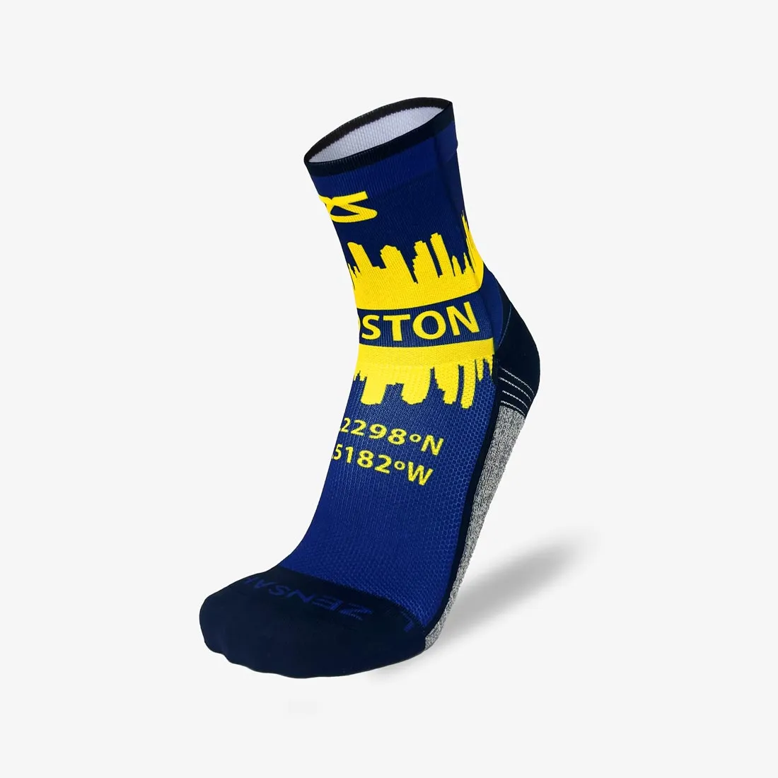 Boston Skyline Timeless Running Socks (Mini-Crew)