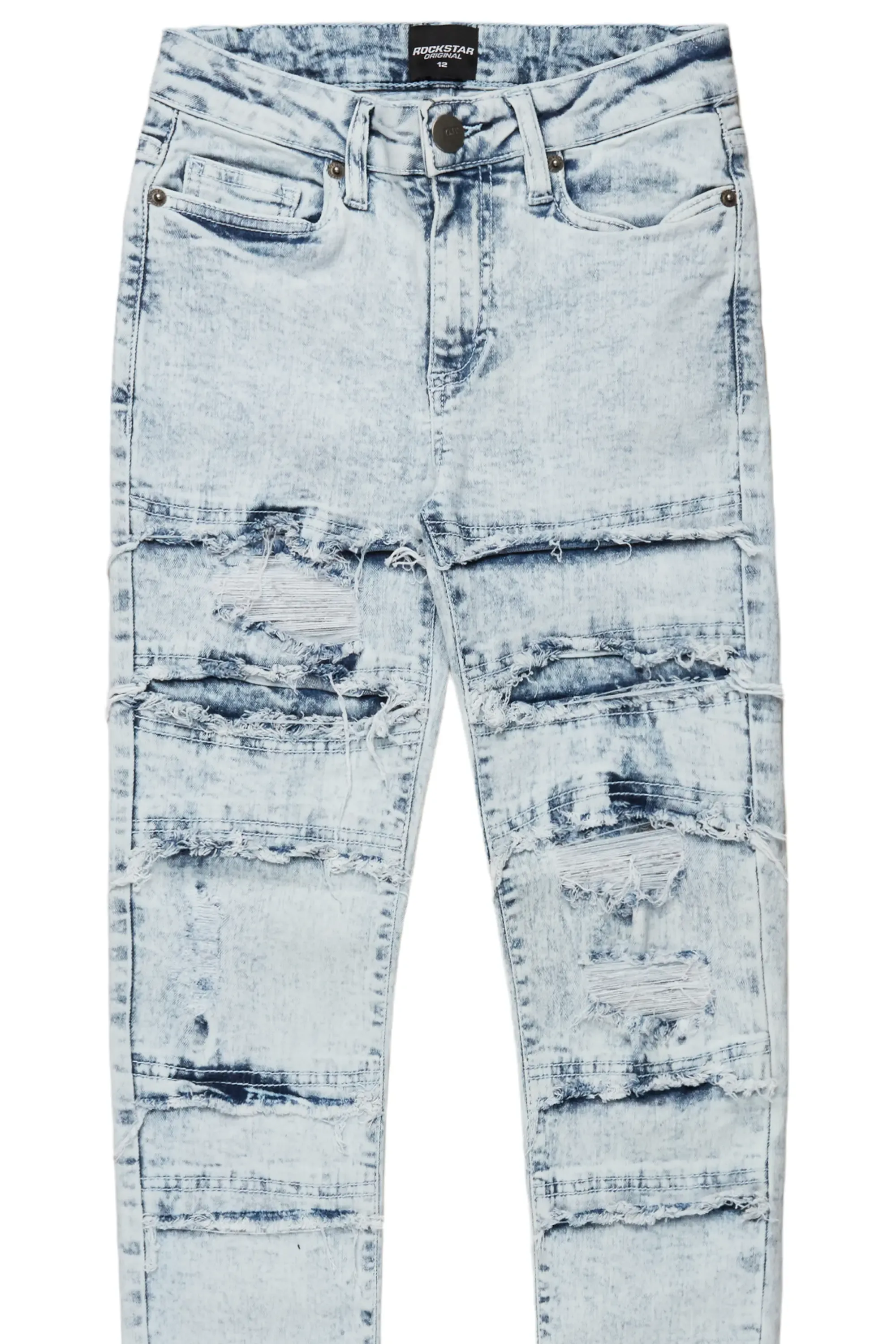 Boys Bolko Bleach Frayed Slim Fit Jean