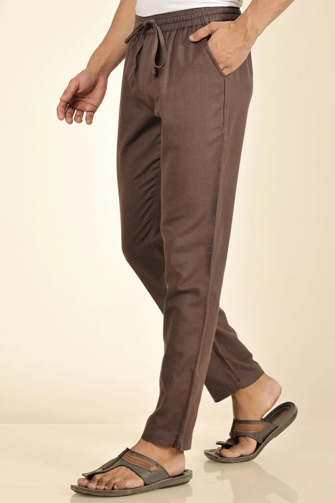 Burgundy Men's Trousers