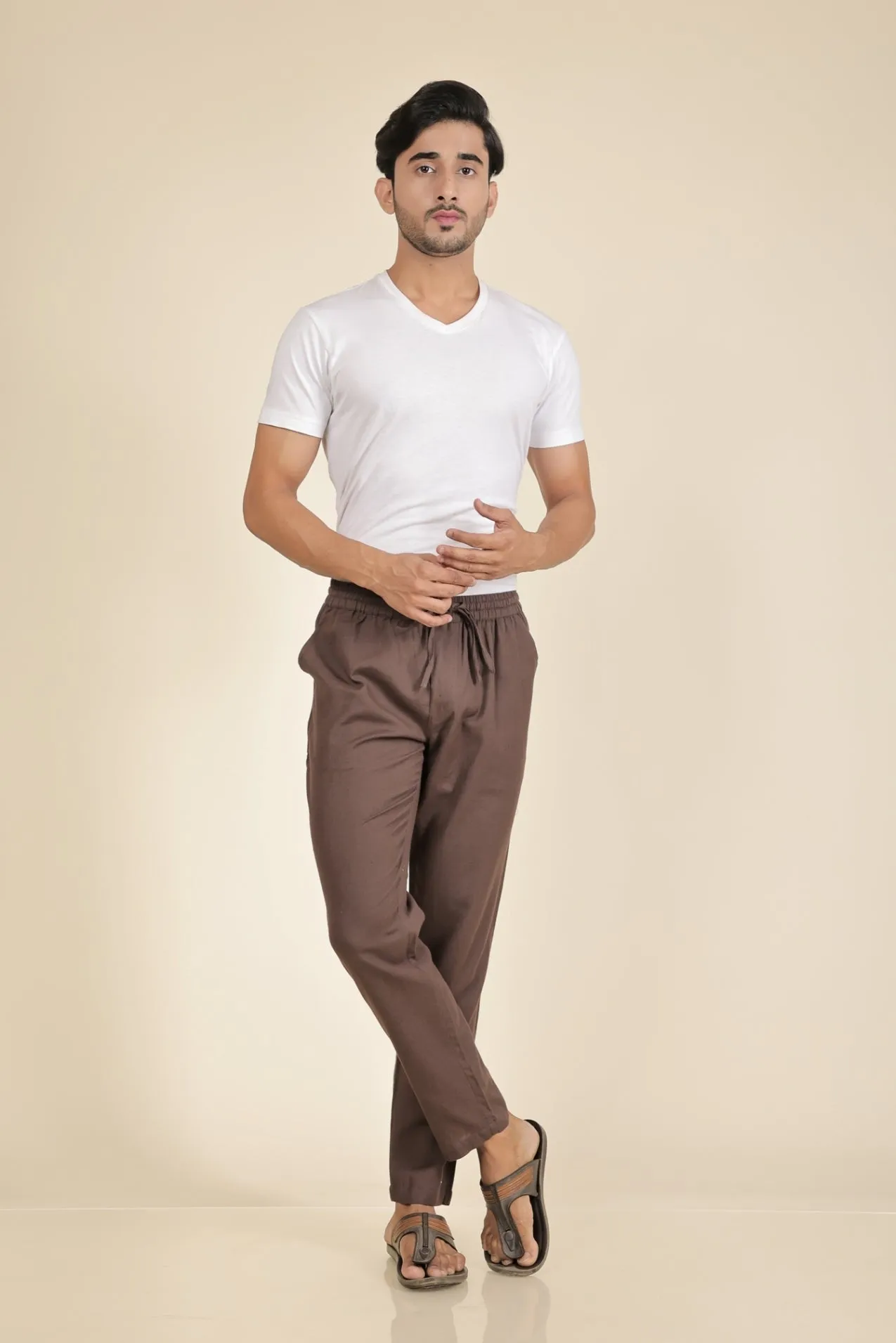 Burgundy Men's Trousers