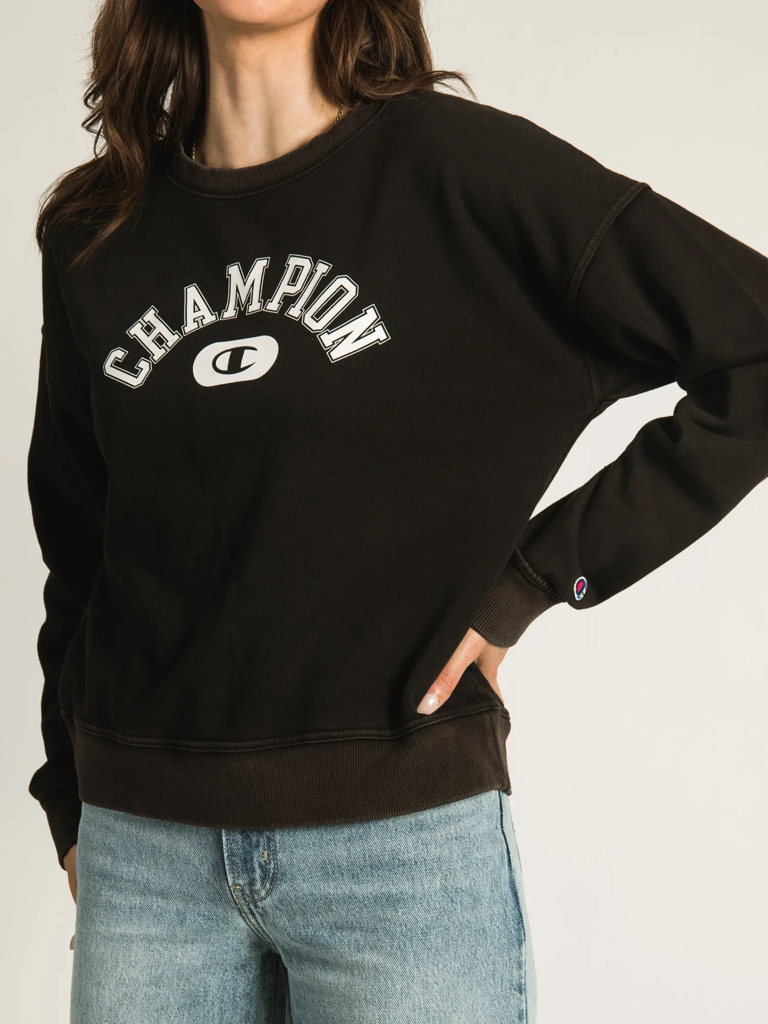 CHAMPION POWERBLEND VINTAGE WASH CREW  - CLEARANCE