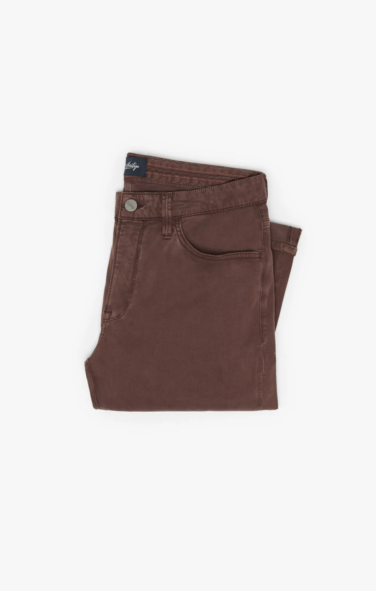 Charisma Relaxed Straight Leg Pants In Mahogany Twill