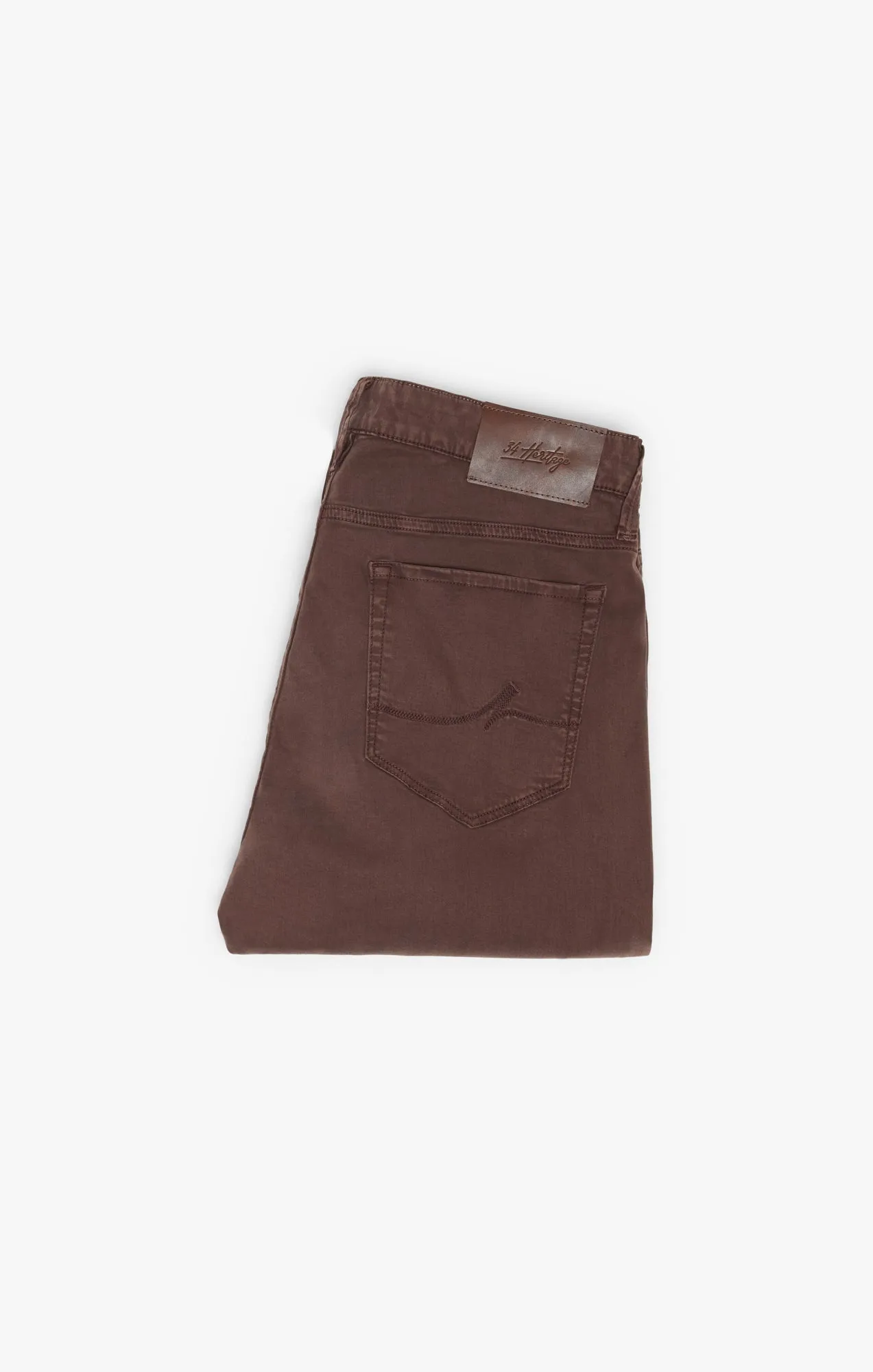 Charisma Relaxed Straight Leg Pants In Mahogany Twill