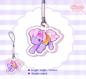 CHIBI CHARMS COLLECTION - Lickety Split! - Double-sided acrylic/phone-strap