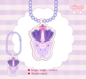 CHIBI CHARMS COLLECTION - Little bat bat! - Double-sided acrylic / Ball-chain