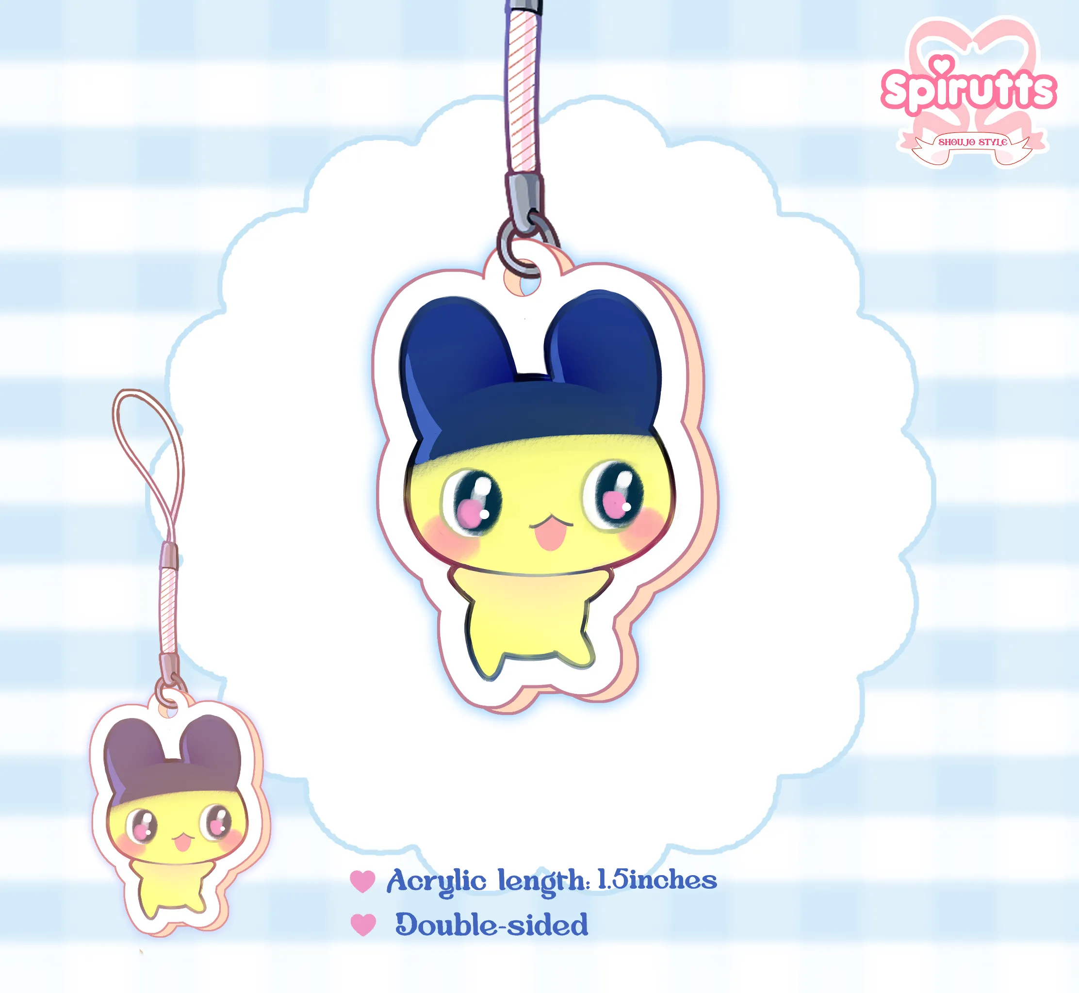 CHIBI CHARMS COLLECTION - Tamagotchi Mametchi - Double-sided acrylic/phone-strap