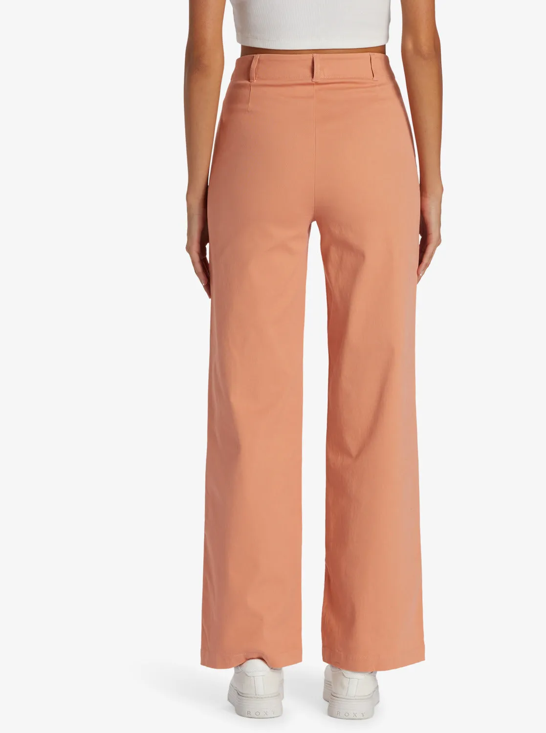 Coastal Cruiser Wide Leg Pants - Dusty Coral