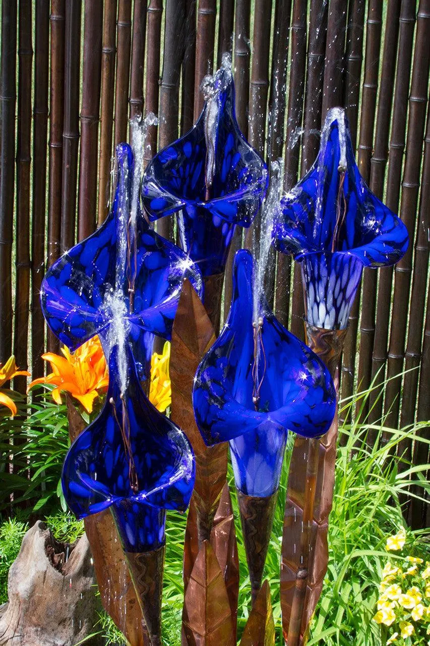 Copper Fountain Kit - Blue Iris Flower