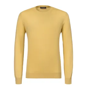 Cotton And Silk-Blend Sweater in Tuscan Yellow