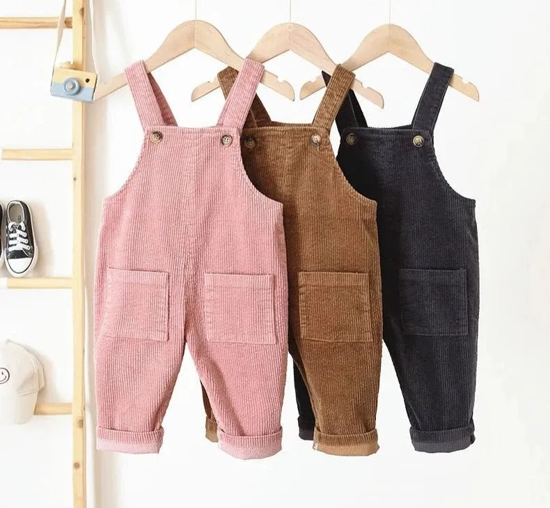 Cozy Corduroy Kids Overalls