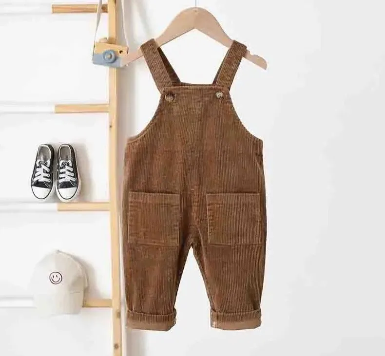 Cozy Corduroy Kids Overalls