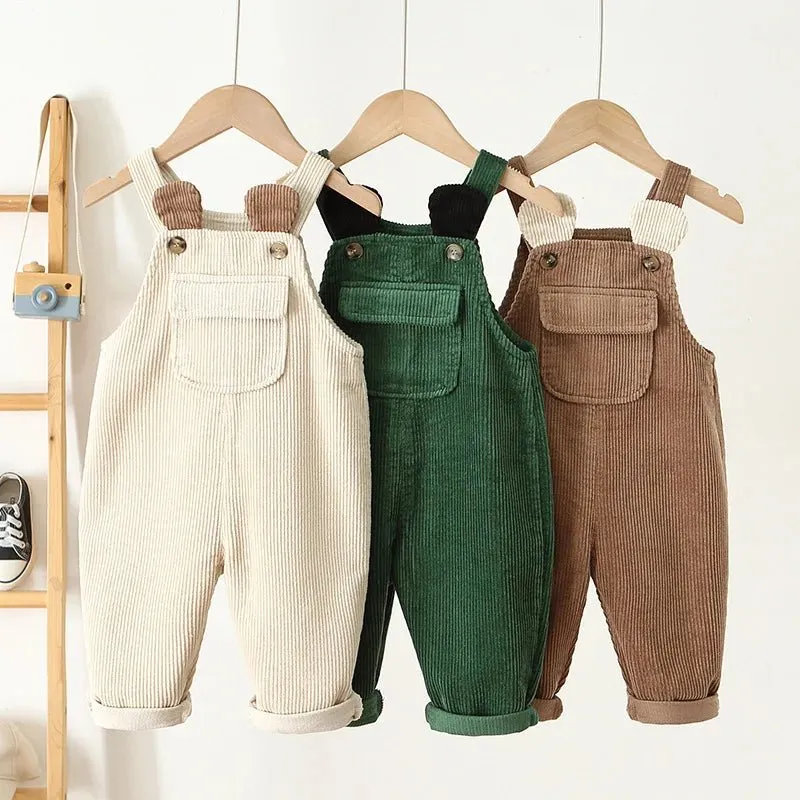 Cozy Corduroy Kids Overalls