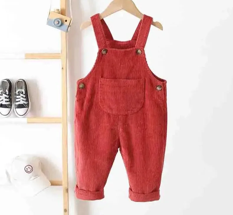 Cozy Corduroy Kids Overalls