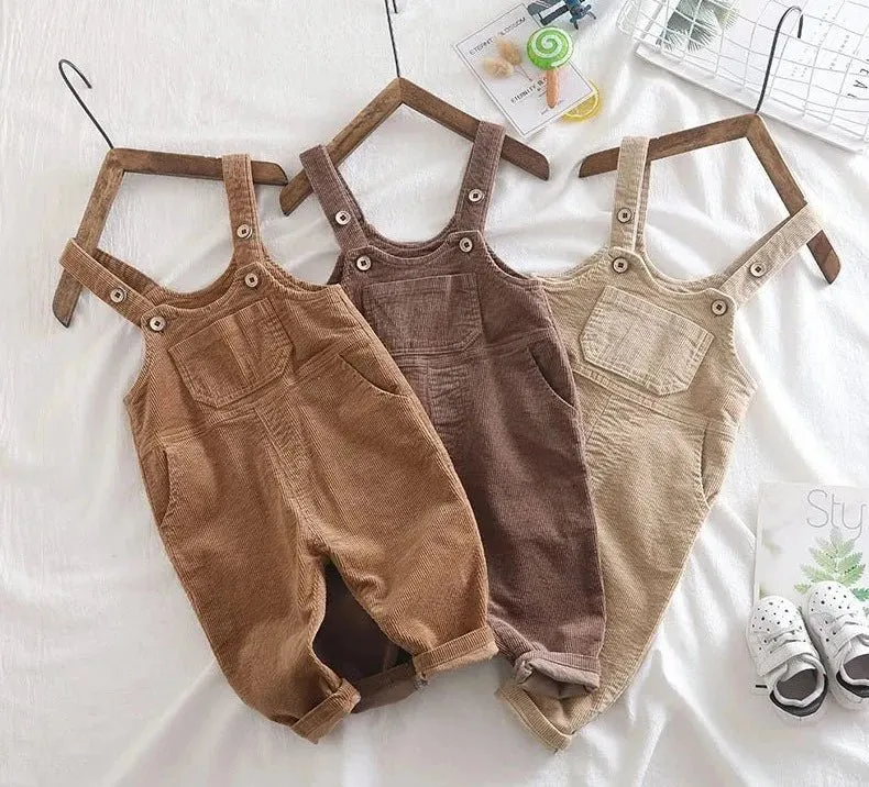 Cozy Corduroy Kids Overalls