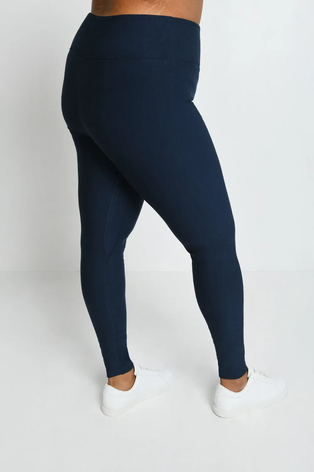 Curve Winter Everyday High Waisted Leggings - Navy