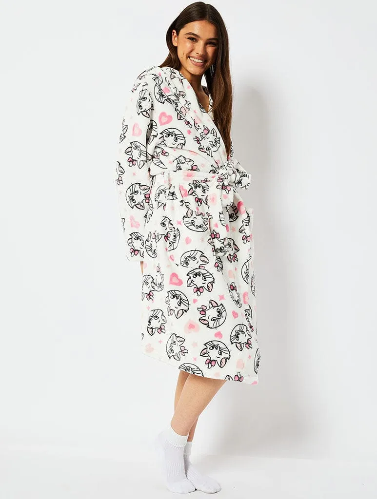 Disney Marie Print Dressing Gown