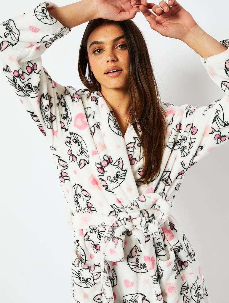 Disney Marie Print Dressing Gown