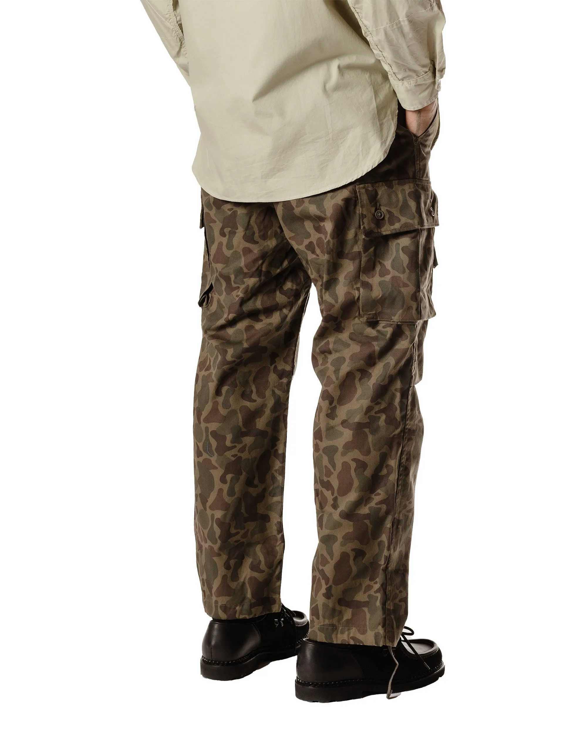 Engineered Garments FA Pant Olive Camo 6.5oz. Flat Twill