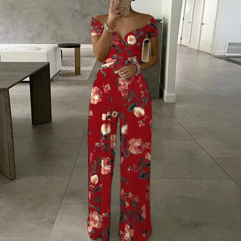 Fashion Printed Women's Jumpsuit