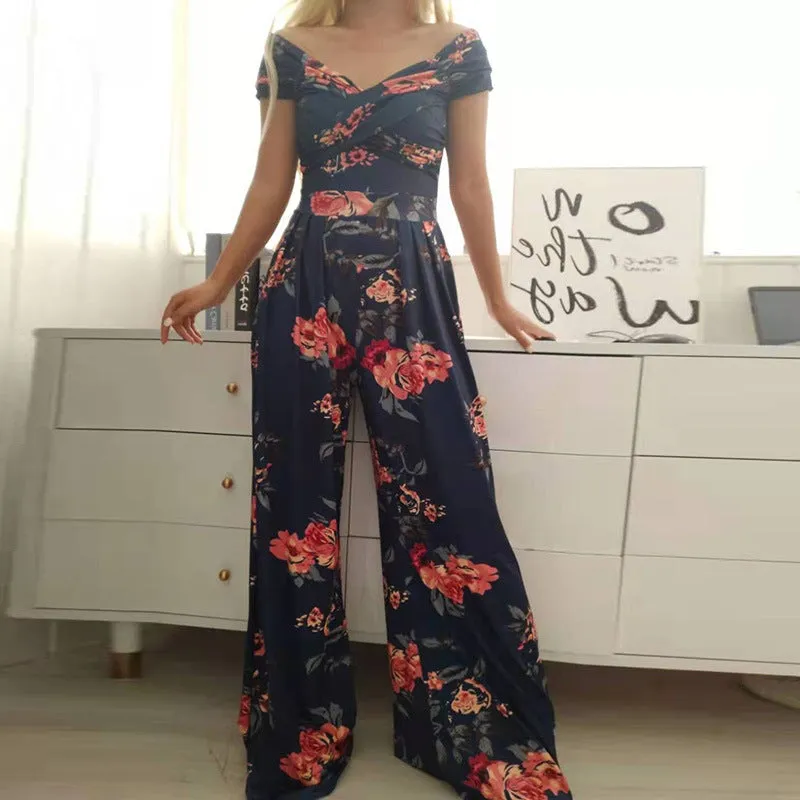 Fashion Printed Women's Jumpsuit