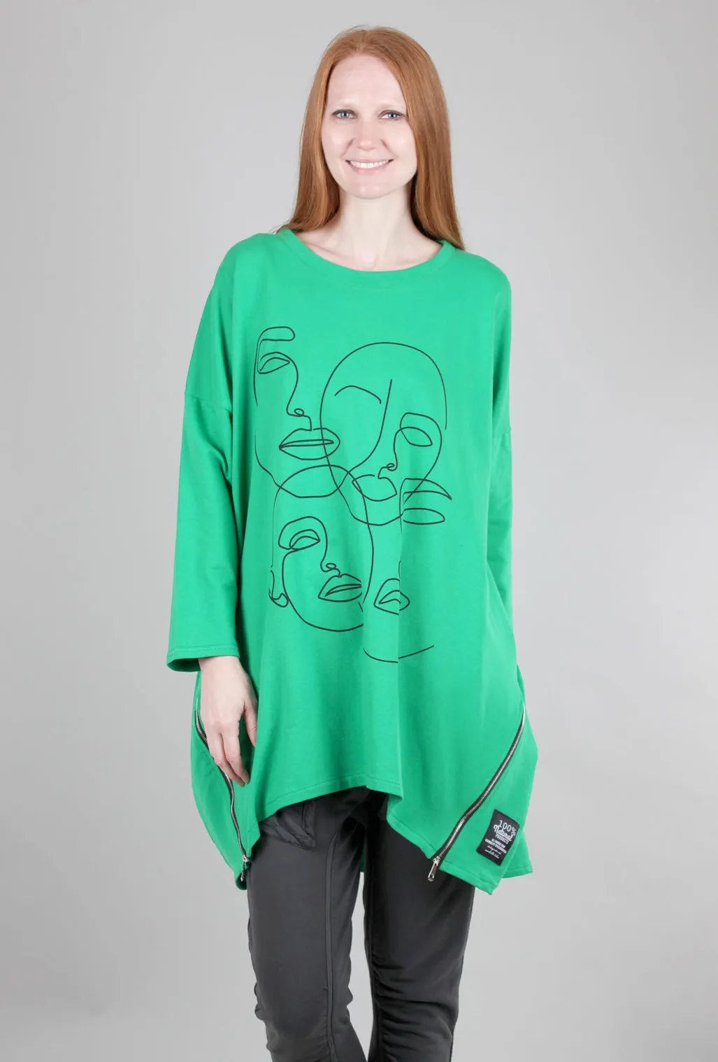 Four Face Pullover, Green