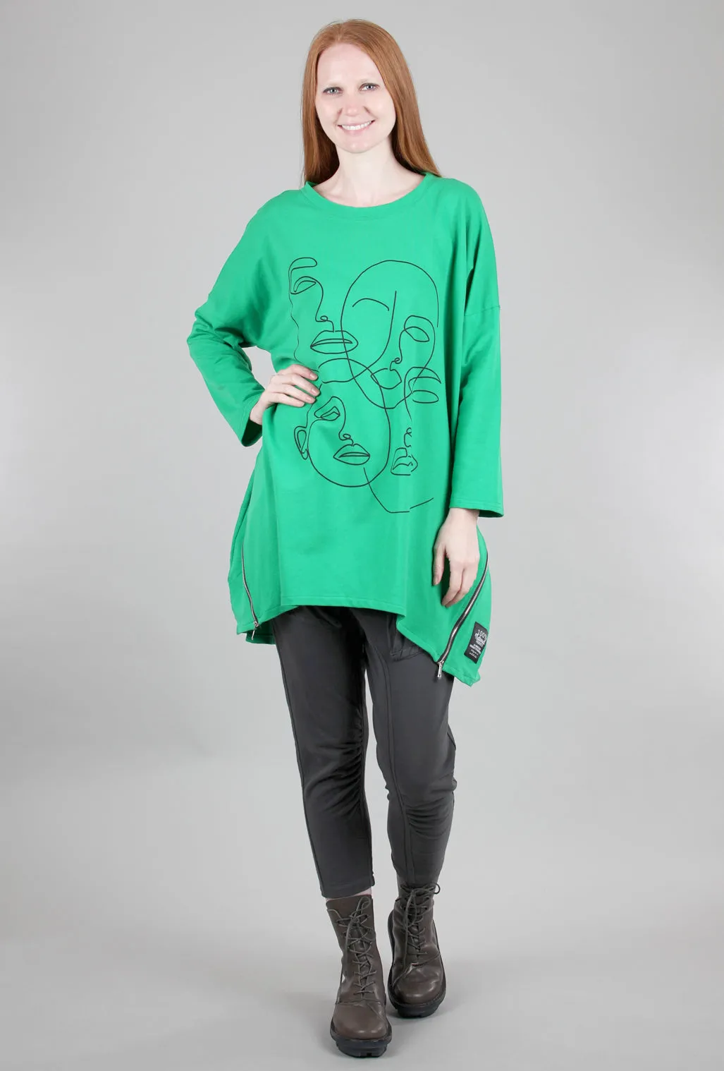 Four Face Pullover, Green