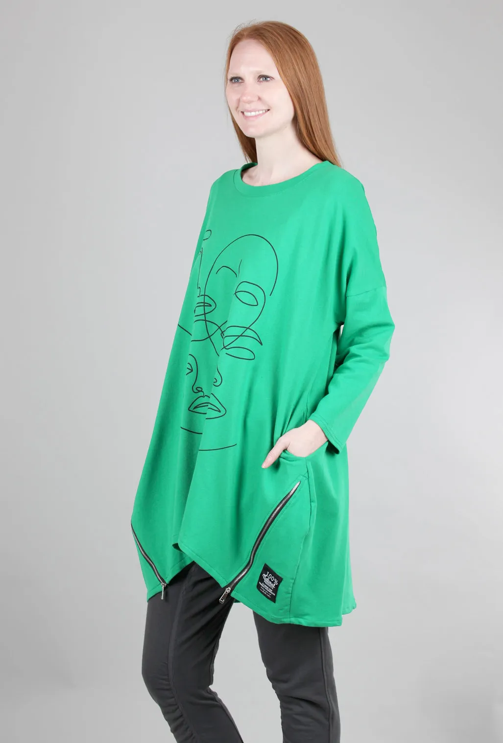 Four Face Pullover, Green