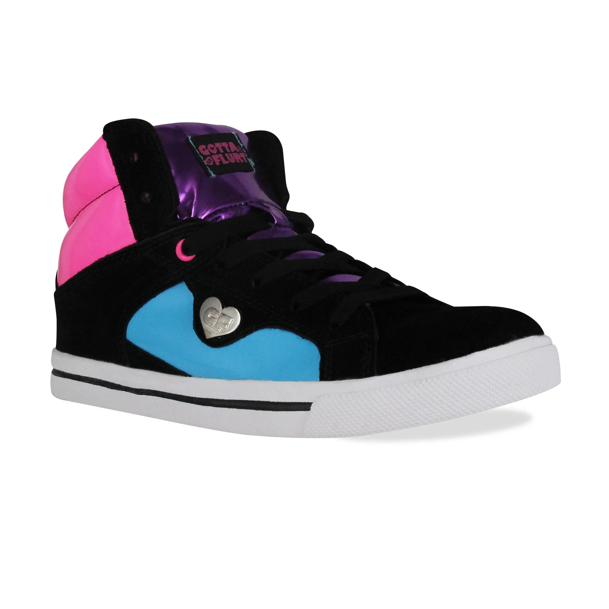 Gotta Flurt Women's Confused Plasma Leather Hip Hop Color Blocking Sneaker