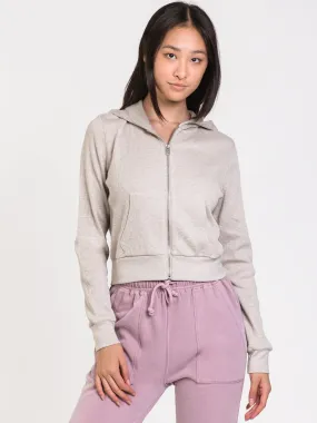 HARLOW GIANNA WAFFLE ZIP UP MIX - CLEARANCE