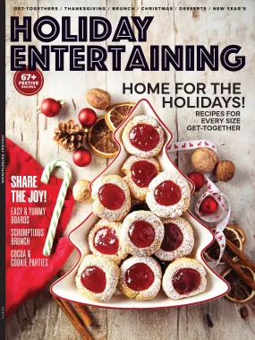 Holiday Entertaining - 67  Festive Recipes: Thanksgiving, Christmas, New Year's, Menu Planning, Tabletop Decor, Hosting Tips, Timing Plans, Cookie Parties, Brunch, Doughnut Trees & Cinnamon Rolls!