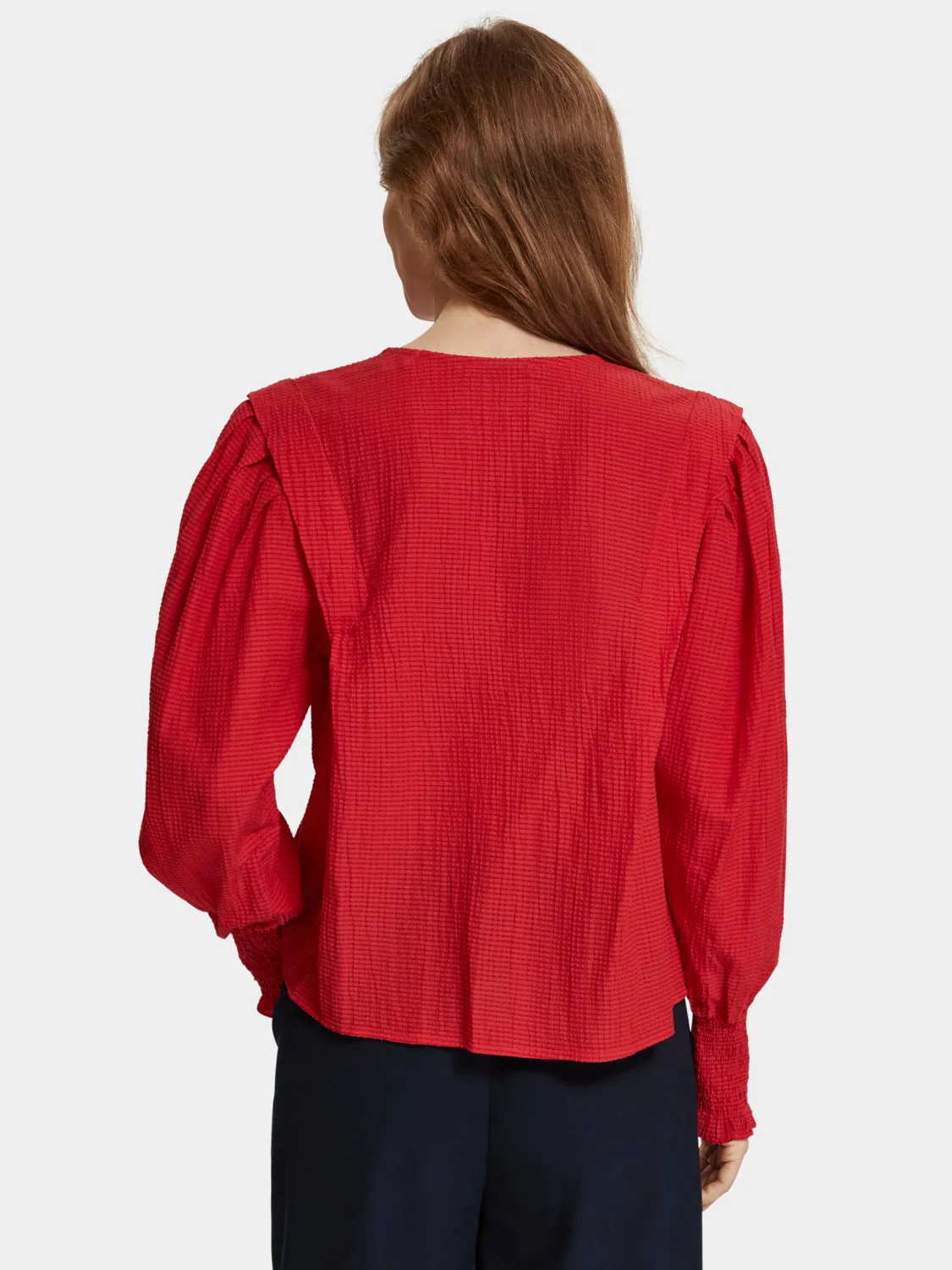 Lightweight v-neck blouse