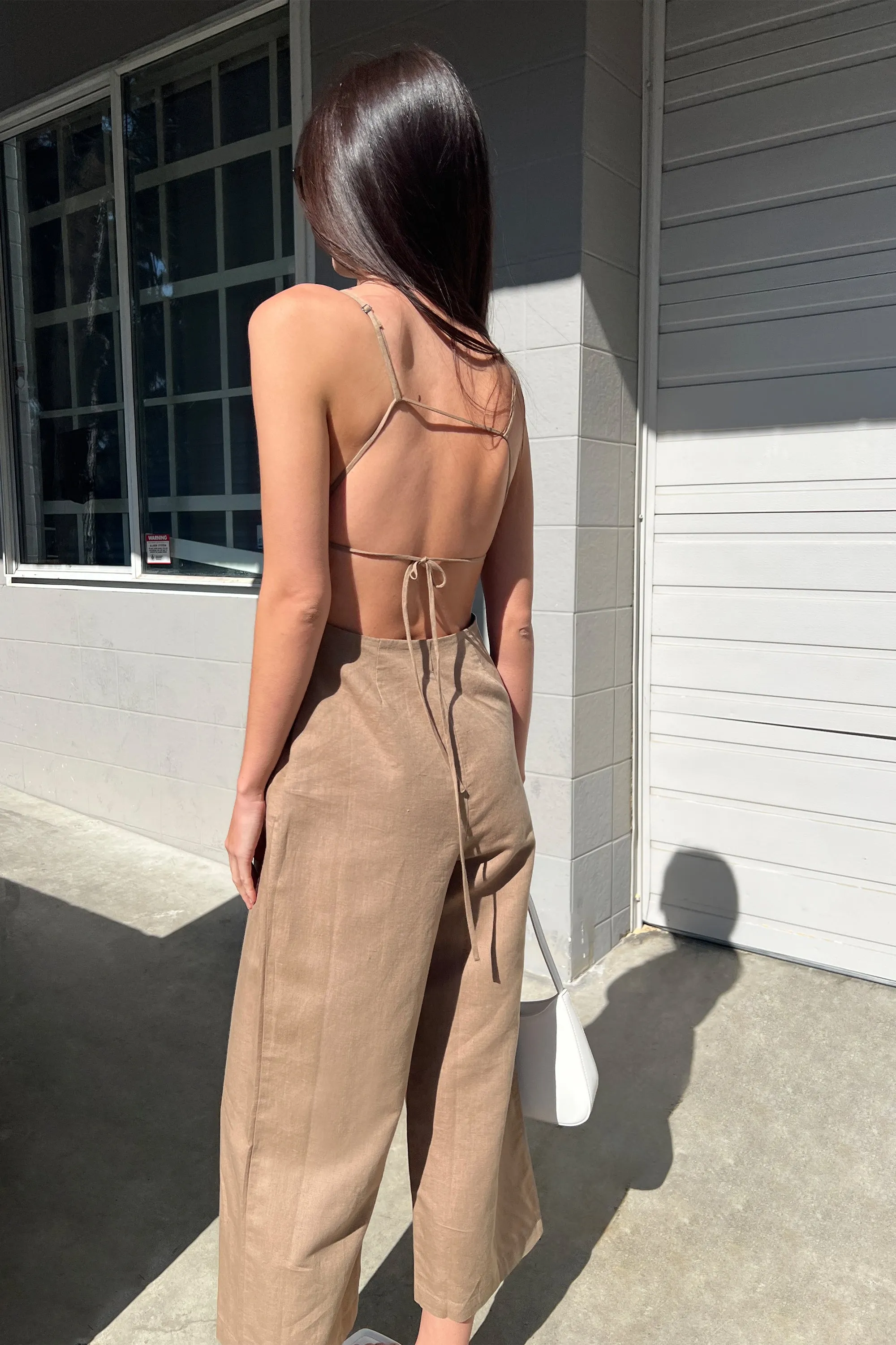 LINEN BLEND JUMPSUIT