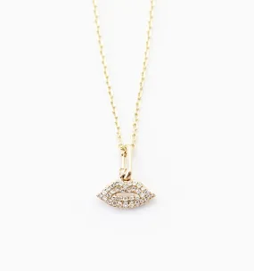 Lip Diamond Necklace