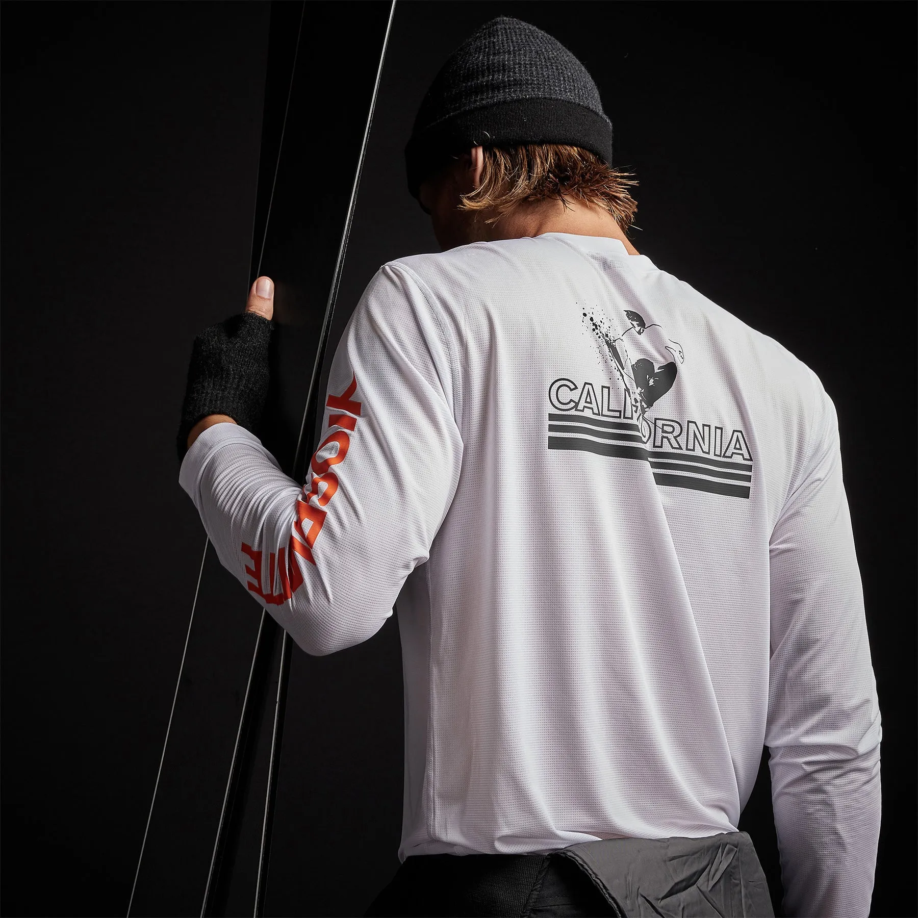 Long Sleeve Performance Crew - White