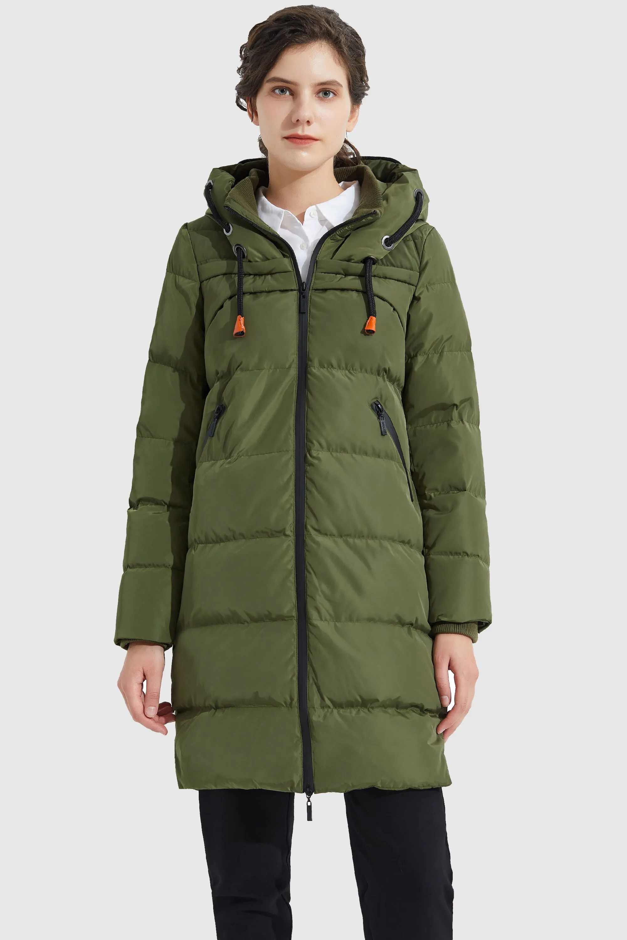 Long Thickened Hooded Down Jacket