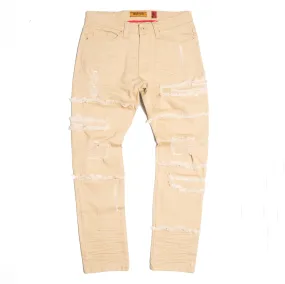 M1912 Bergamo Fray Jeans - Khaki