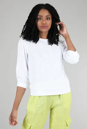 Mix-Media Top, White