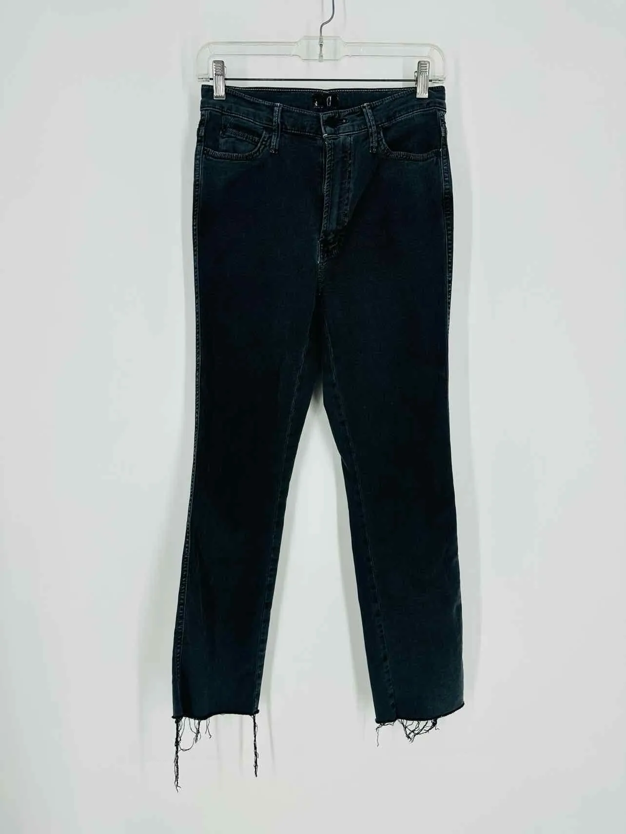 Mother Size 27=4 Dk Slate Frayed Denim Premium Denim Jeans