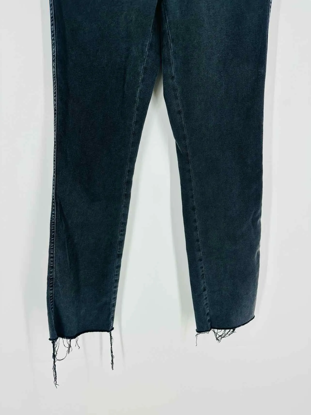 Mother Size 27=4 Dk Slate Frayed Denim Premium Denim Jeans